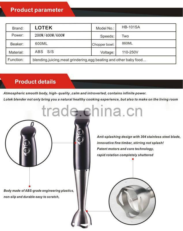 300W AC Hand Stick Blender