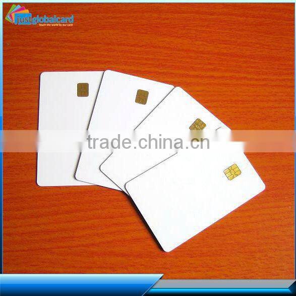 blank PVC white card, contact SLE5542 chip card for inkjet printer