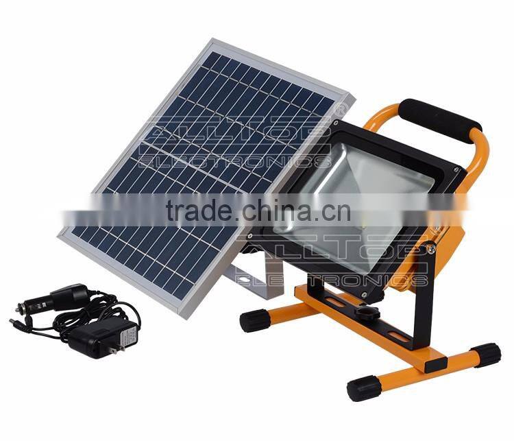 Most powerful ip65 portable outdoor new mini movable solar led flood light