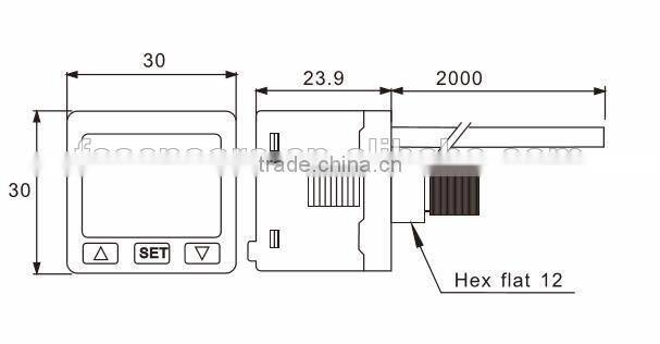 F&C FKP60 series three-color dual digital LCD display pressure sensor