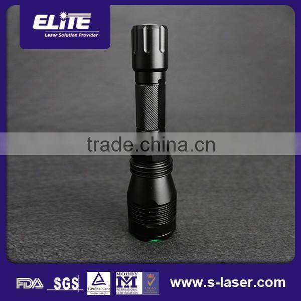 China wholesale 20/30/40mw low consumption laser flashlight,stainless steel dry battery flashlight