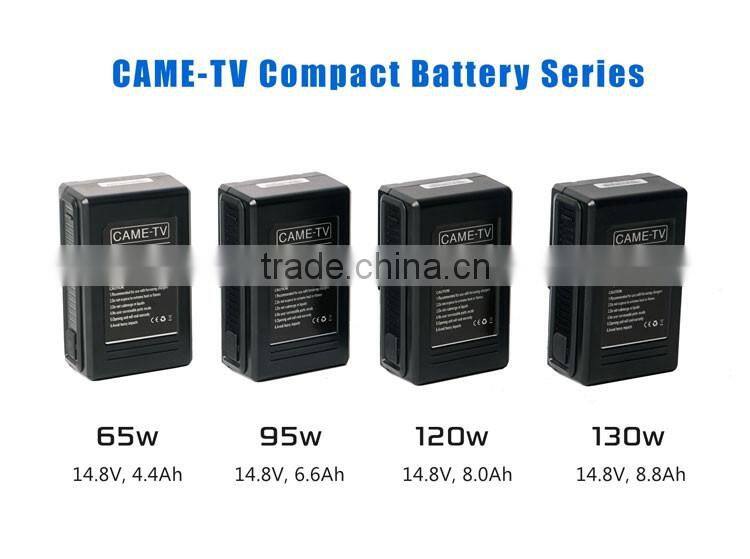 CAME-TV Compact V-Mount Li-ion Battery 130Wh Camera Battery