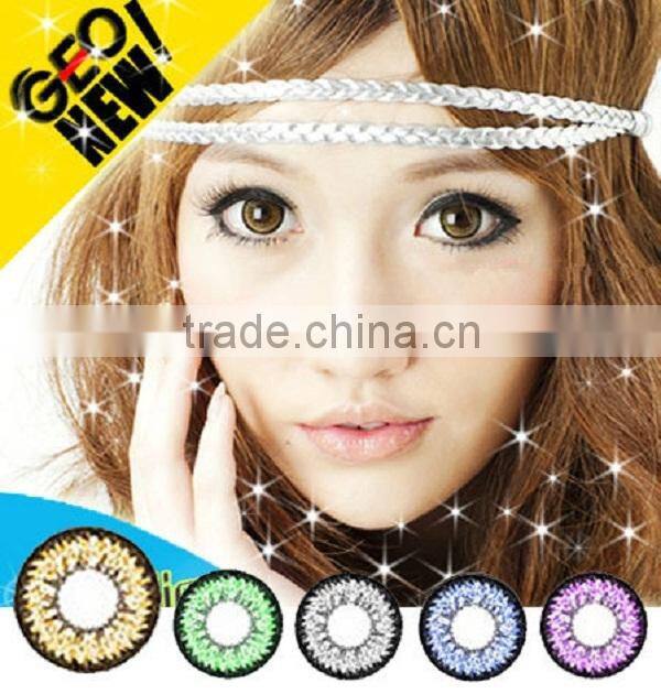 Korea Brand GEO XCH green color contact lens geo contact lens wholesale