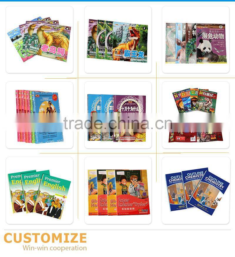 Top quality kindergarden kids text books printing services