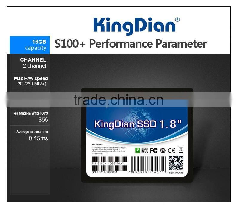 SSD Hard Drive 1.8' SATA2 external hard disk drive 16GB hard disk