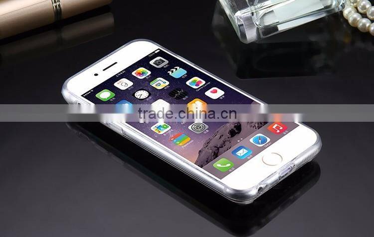 Mirror Luury Diamond Rhinestone TPU Case for iPhone 5 6 6s plus Soft Silicone Thin Protective Back Cover for Samsung Galaxy S6