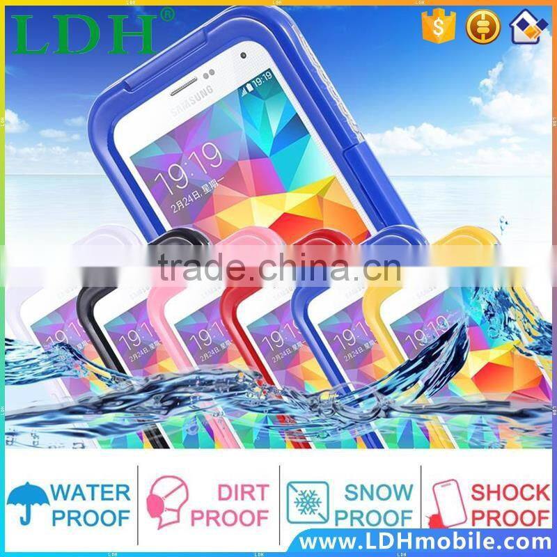 S5/ S4/ S3 Waterproof Cool Transparent Case For Samsung Galaxy S3 /S4 /S5 i9600 Phone Cover Leisure Sports Swimming Candy Capa