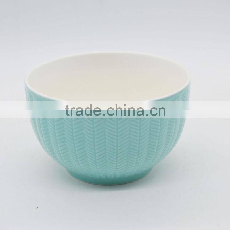 Hot selling colorful 5.5 inch ceramic noodle bowl