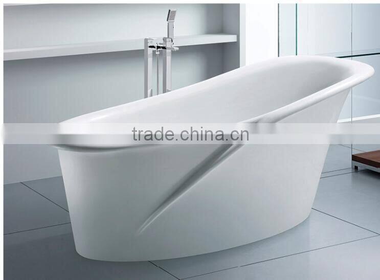 New Design!artificial stone bathtub , acrylic solid surface freestanding bathtubs