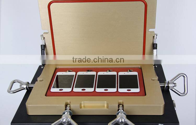 Updated version 2 in 1 lcd glass vacuum laminating with air bubble film foam removing machine for laminating