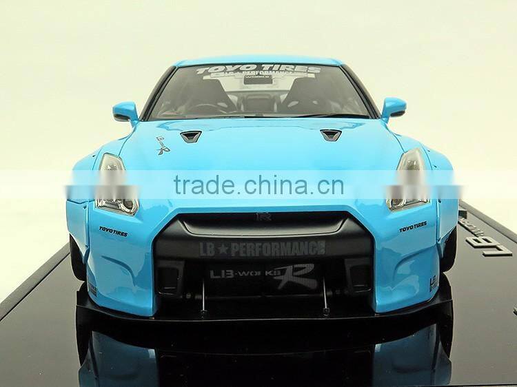 R35 1:18 LB WORKS BABYBLUE Top Quality Custome making 1/18 Diecast Toy Vehicle Model Car