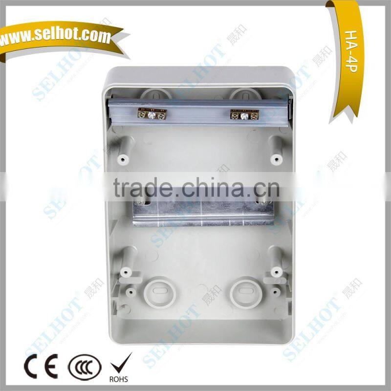 ABS Plastic 4way Water proof distribution board HA-4P