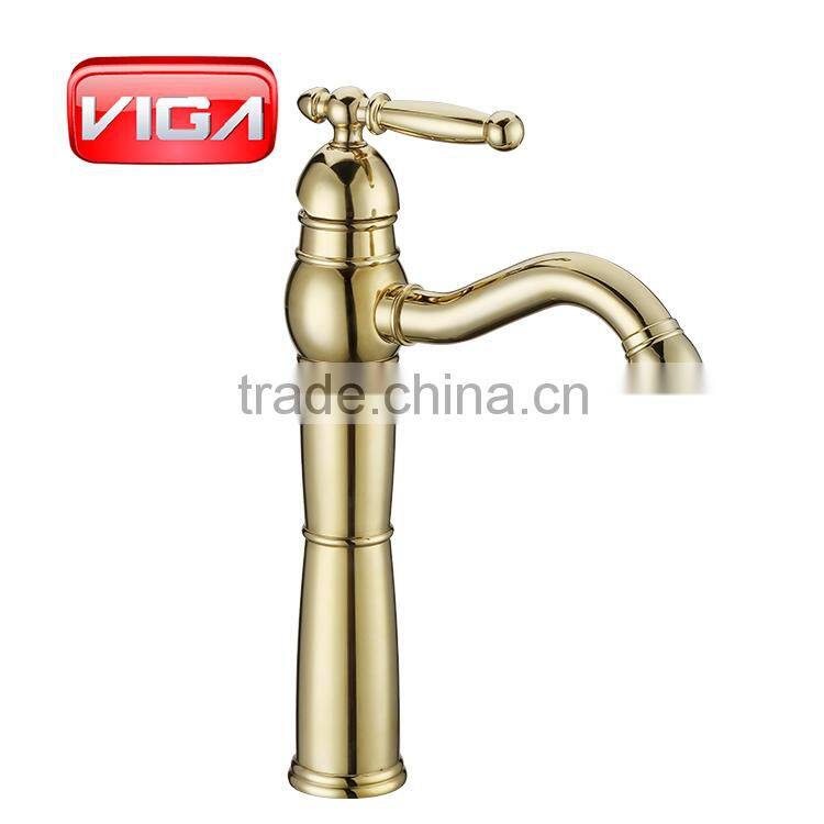 Gold color vintage sink tapsupc 61-9 nsf kitchen faucet kitchens faucet