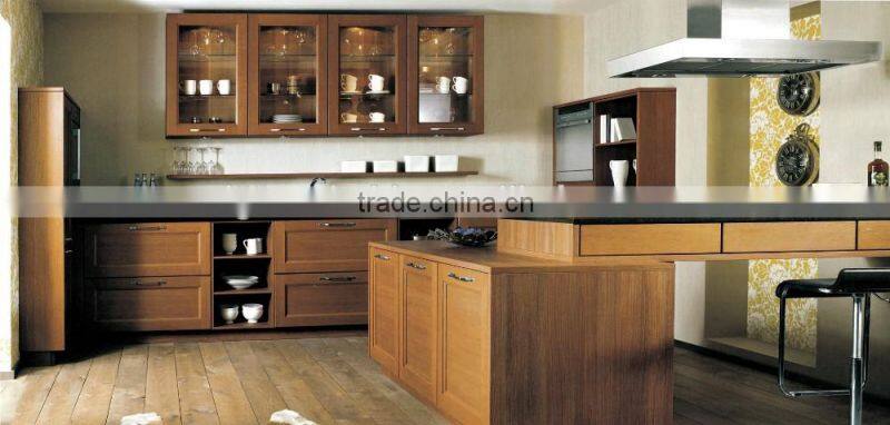 professional manufacturer of high quality kitchen cabinet with quartz countertop
