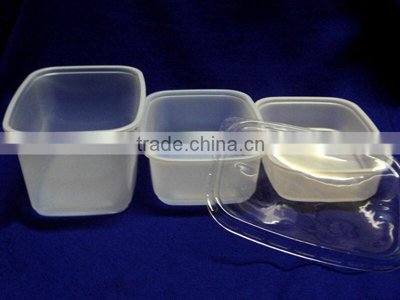 Disposable 750ml food container with lid