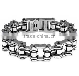 Stainless Steel hot selling polished bike chain bracelet