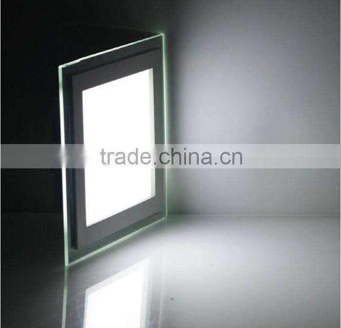 AC85-265V LED Panel Downlight 18W Square Glass Panel Lights