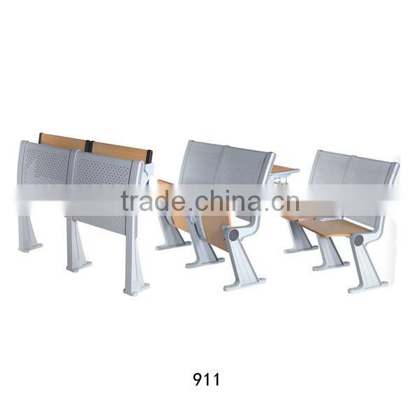 University school furniture Wholesale wood chairs Folding study table and chair on sale 911