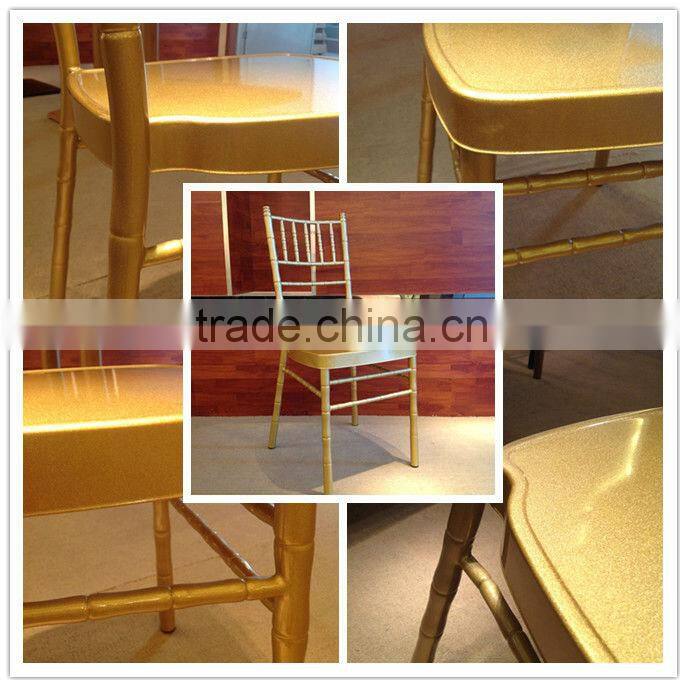 latest metal white wedding chair