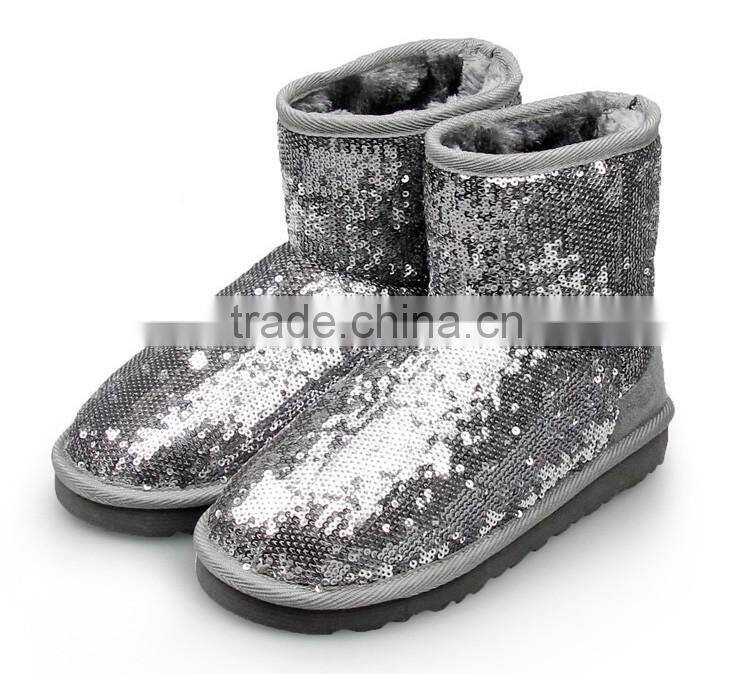 silver blk sequins glitter upper eva sole cute child girl snow winter boot shoe, boots shoes kids