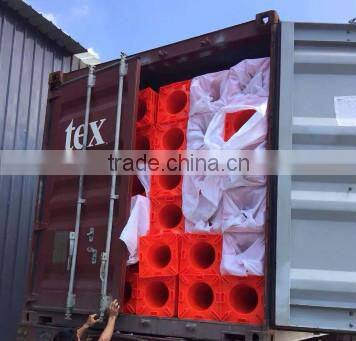 2016 hot sale 70cm black base PVC traffic cone