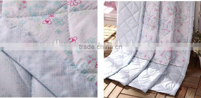 Wholesale printed quilt batting/polyester quilt/summer quilt in nantong