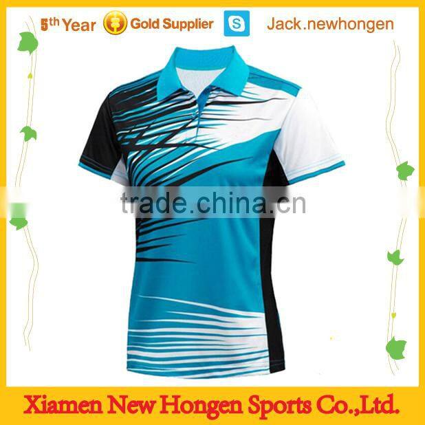 Print any logo badminton uniforms/badminton jerseys/badminton wears