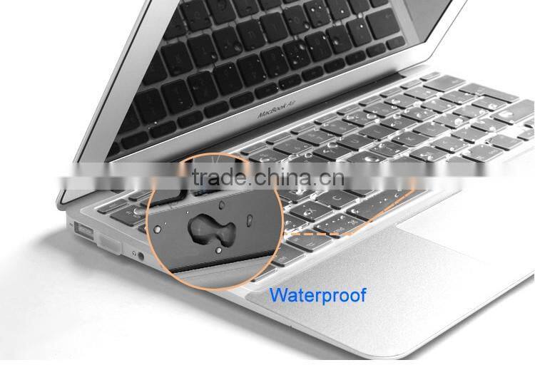Wholesale custom silicone transparent waterproof keyboard skin for macbook