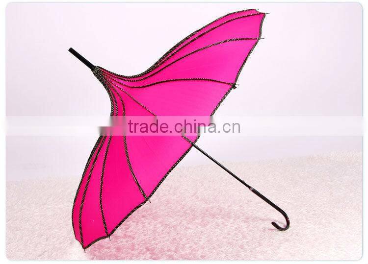 popular lady pink pagoda umbrella