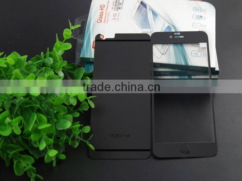 9H hardness 0.3mm tempered glass for iphone 6 Titanium alloy tempered glass screen protector
