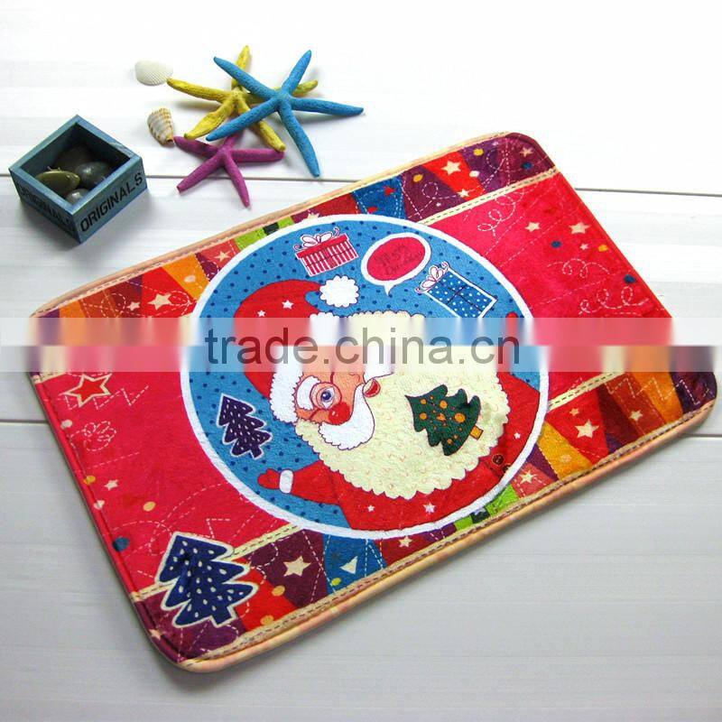 Christmas door mat Santa Claus series HD printing mat