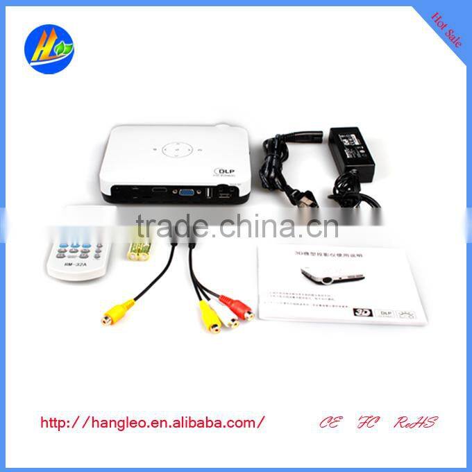 2014 Hottest full hd led mini projector for samsung galaxy s4 support HDMI AV-in Video VGA