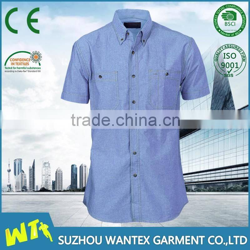 working t-shirt hot sale polyester-cotton safety work shirt clothing short sleeves