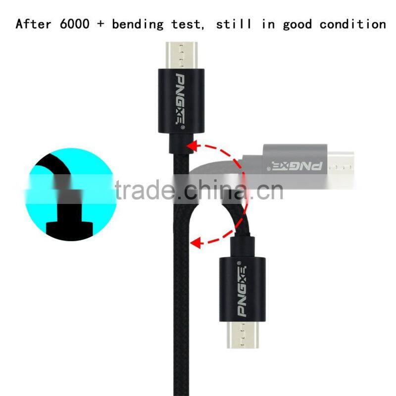 Hot new products 2016 fast charging braided usb micro cable for all mobile phone cable