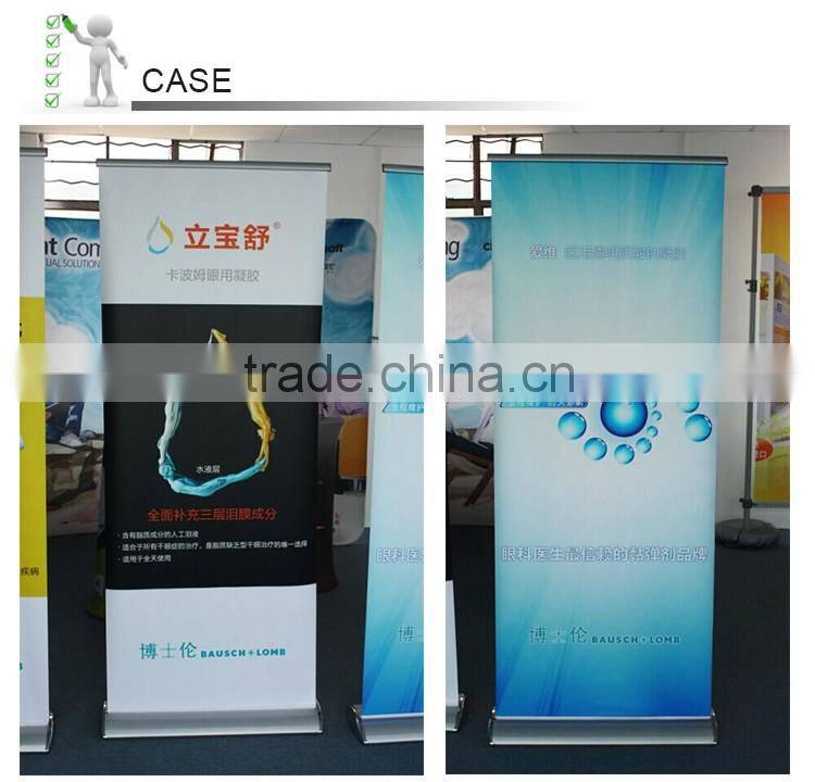 the High-end telescopic roll up banner stand display
