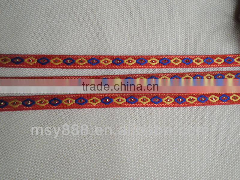 Red ribbon for garment accessory