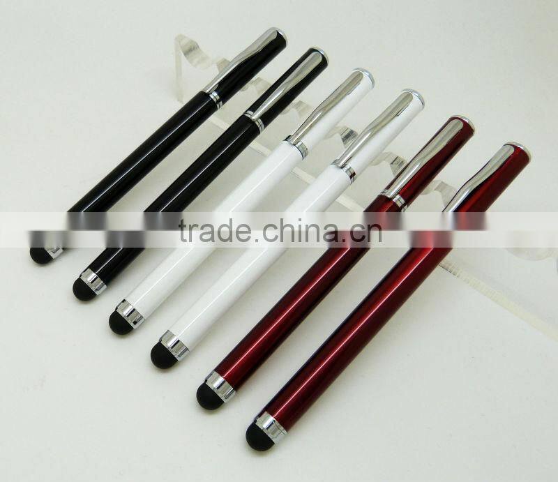 SC002 Elegant metal pen of ball pen ballpoint pen 2in1 Touch Screen Stylus can make your logo for promotion gift 3colors