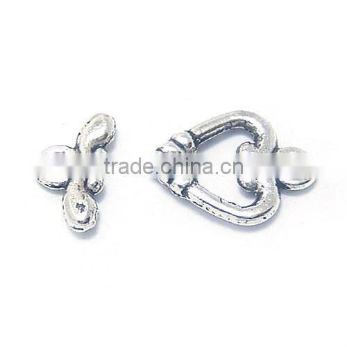 wholesale cheap silver plated toggle clasp O-T clasp,loop and stick jewerly findings