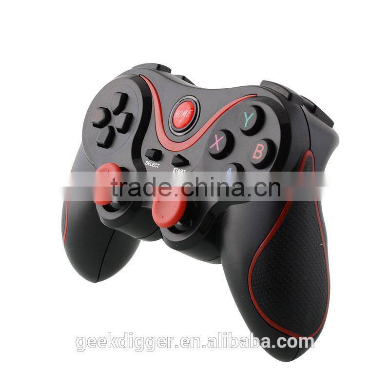 No MOQ T3 Wireless Bluetooth Game Gamepad Joystick Black+Red android wireless game controller