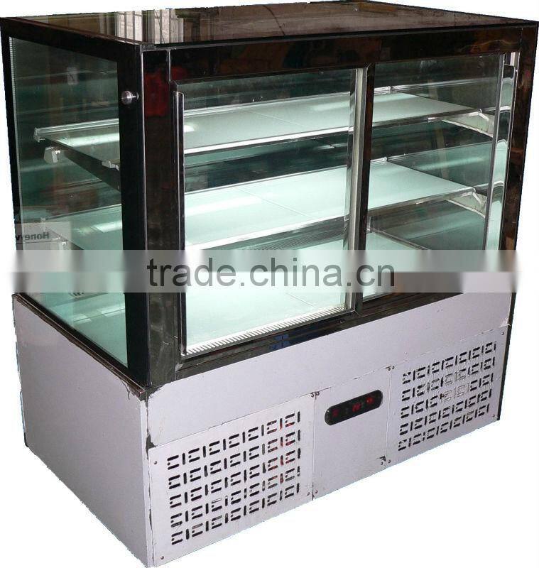 Straing Glass Refrigeration Cake Display Showcase