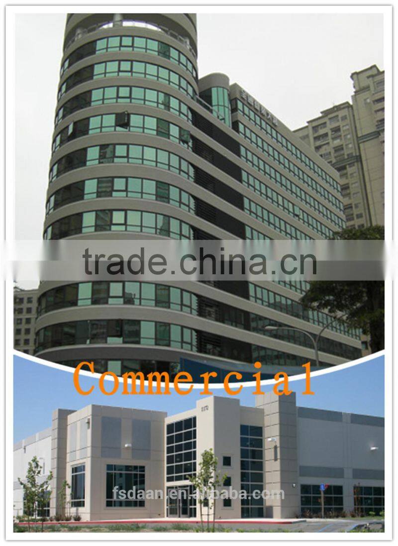 aluminum side hung casement window with half round spoked pediment