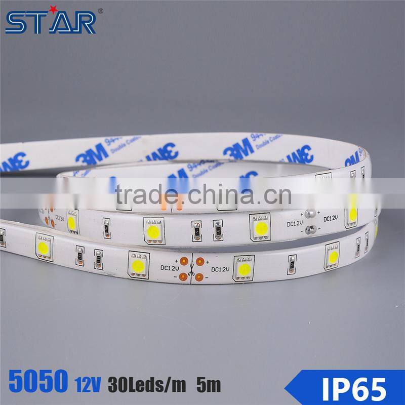 150leds 7.2w DC12V IP65 waterproof outdoor SMD 5050 led strip light