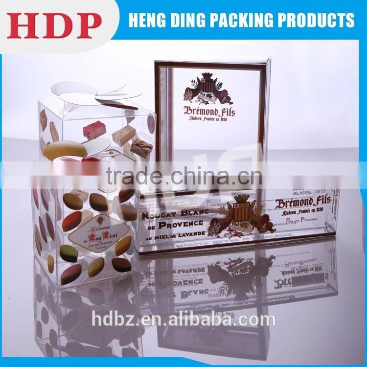 clear pvc plastic macaron packaging box