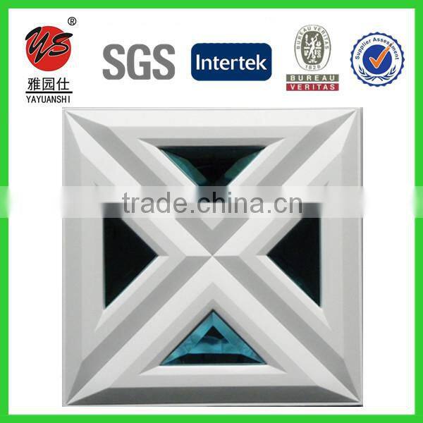 2016 European artistic 3D PU leather covering wall panel ceiling panel, 3D leather wall panel