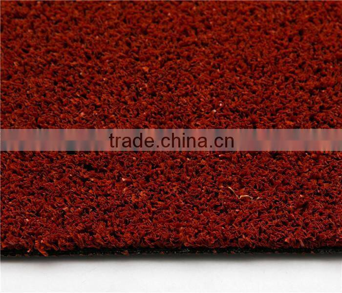 Red color artificial grass baseketball flooring