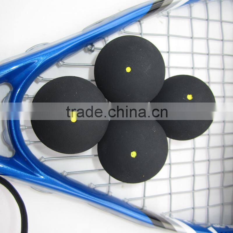 Fangcan One Yellow Dot High Quality Black Squash Ball