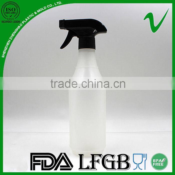 HDPE high quality refillable plastic spray bottle with different capacity