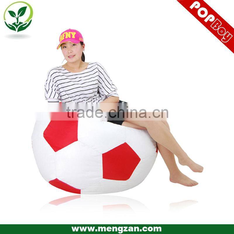 Foot-ball shaped bean bag sofa chair, casual indoor bean bag sofa lounger