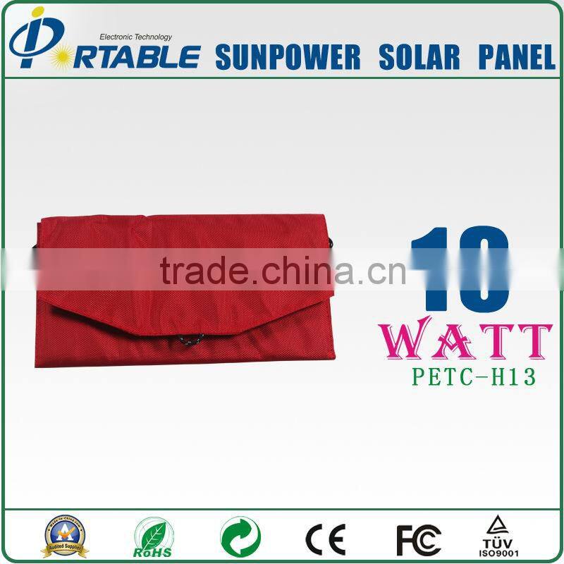 13W Sunpower beach solar charger for Iphone, tablet pc
