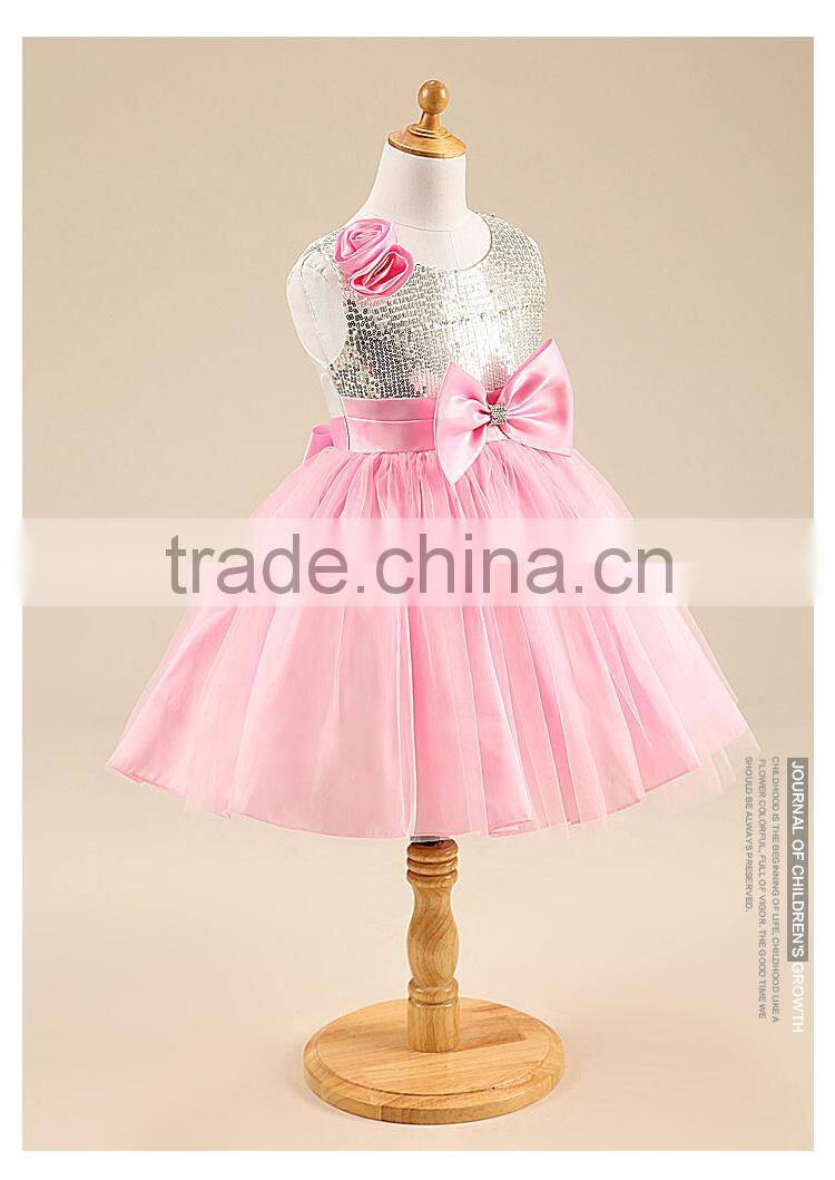 Casual Formal Sweet Sleeves Kids Girls Dresses One Pieces Girls Party Dresses Kids Party Wear Girls Christmas Evening Dress